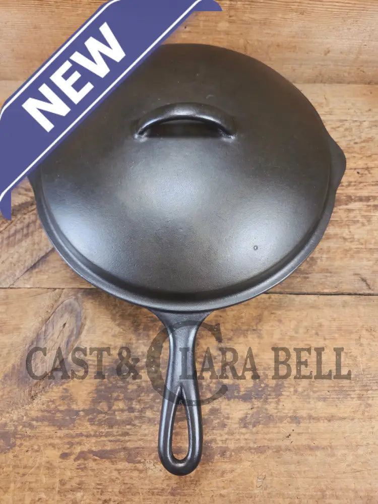 Hard to Find and GORGEOUS 1900 Era Early Wagner ’Arc’ DEEP #8 Skillet with Wagner Sawtooth Lid. What a special piece to