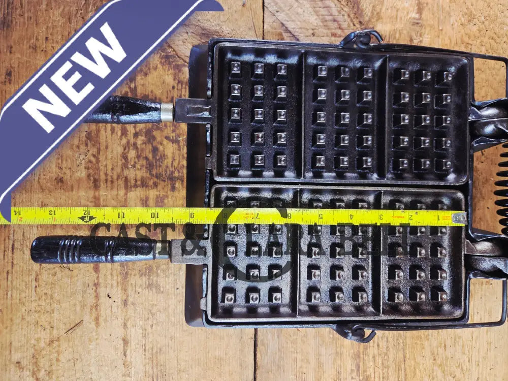 Hard to find and priced to sell! 1910’s Era Wagner Waffle Iron with matching bailed base. Don’t miss this one! Waffle