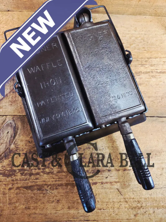 Hard to find and priced to sell! 1910’s Era Wagner Waffle Iron with matching bailed base. Don’t miss this one! Waffle