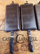 Hard to find and priced to sell! 1910’s Era Wagner Waffle Iron with matching bailed base. Don’t miss this one! Waffle