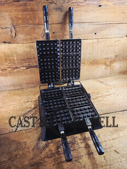 Hard to find and priced to sell! 1910’s Era Wagner Waffle Iron with matching bailed base. Don’t miss this one! Waffle