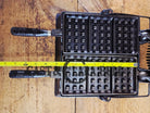 Hard to find and priced to sell! 1910’s Era Wagner Waffle Iron with matching bailed base. Don’t miss this one! Waffle