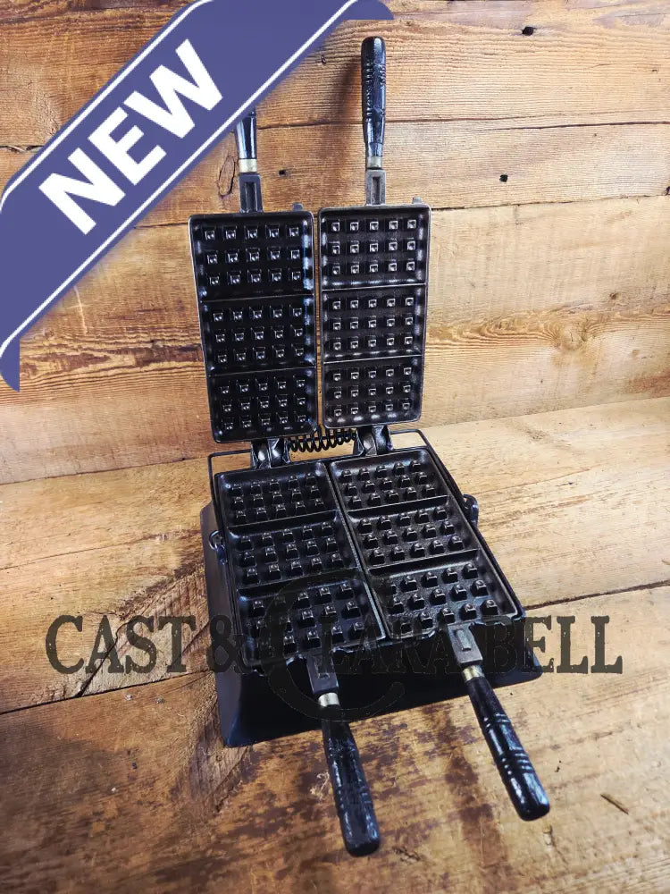 Hard to find and priced to sell! 1910’s Era Wagner Waffle Iron with matching bailed base. Don’t miss this one! Waffle