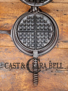 Hard To Find! Best Made Sears Roebuck & Co. By Griswold No. 8 Waffle Iron With Matching Base!