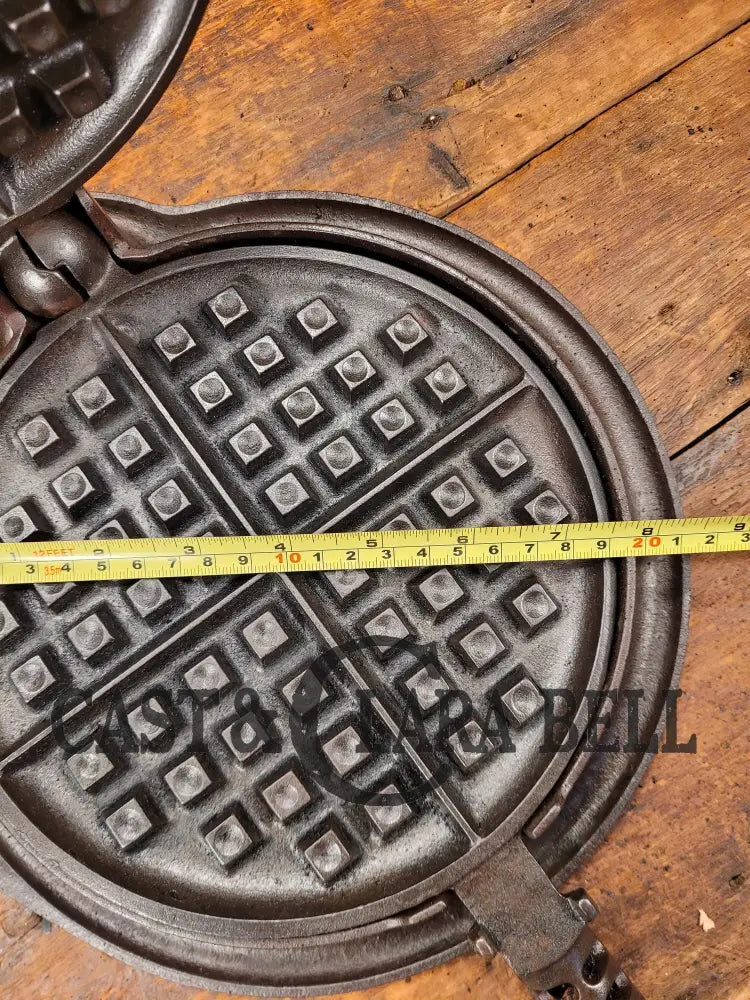 Hard To Find! Best Made Sears Roebuck & Co. By Griswold No. 8 Waffle Iron With Matching Base!