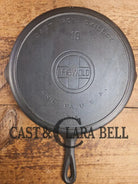 Hard to find BIG Skillet! 1920’s Griswold #10 Skillet with Large Block Logo 716 A. Almost perfect condition Skillet
