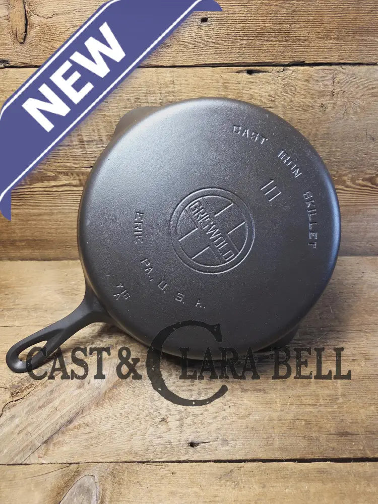 Hard to find BIG Skillet! 1920’s Griswold #10 Skillet with Large Block Logo 716 A. Fully restored but read description