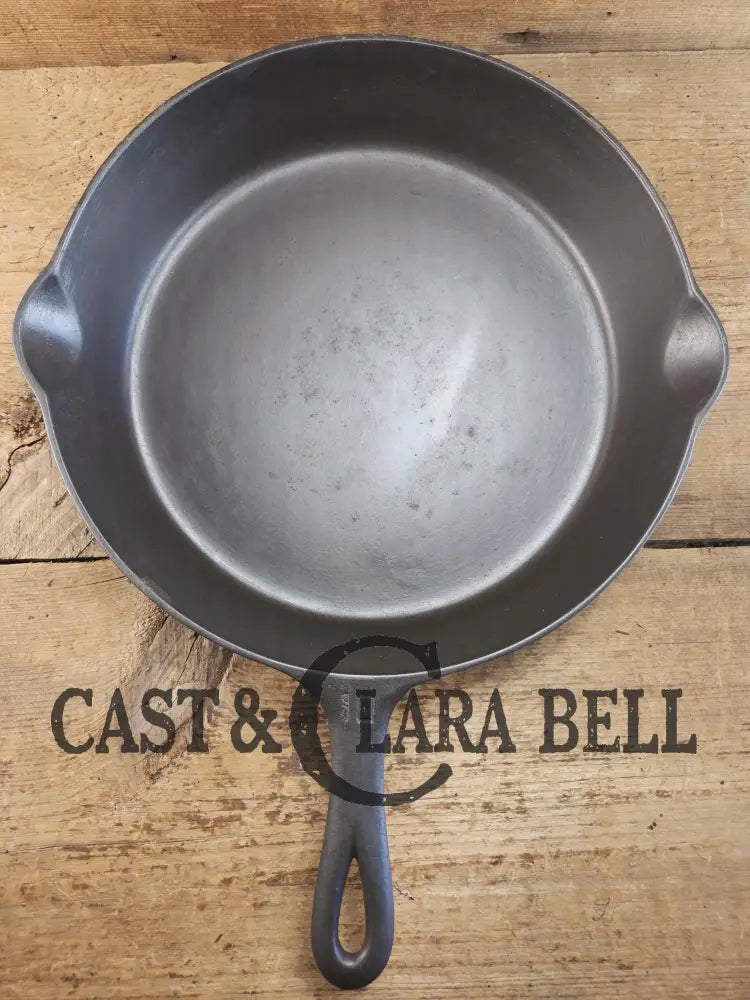 Hard to find BIG Skillet! 1920’s Griswold #10 Skillet with Large Block Logo 716 A. Fully restored. Getting harder to