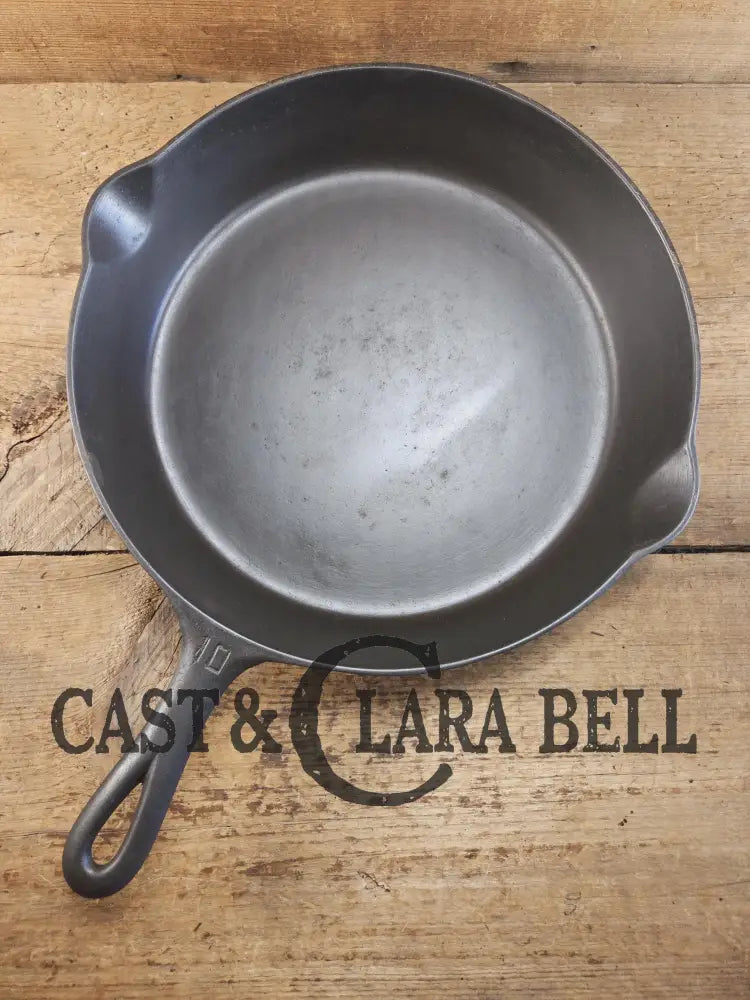 Hard to find BIG Skillet! 1920’s Griswold #10 Skillet with Large Block Logo 716 A. Fully restored. Getting harder to