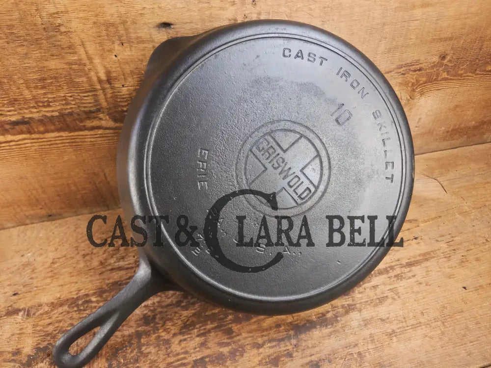 Hard to find BIG Skillet! 1920’s Griswold #10 Skillet with Large Block Logo 716 B Skillet