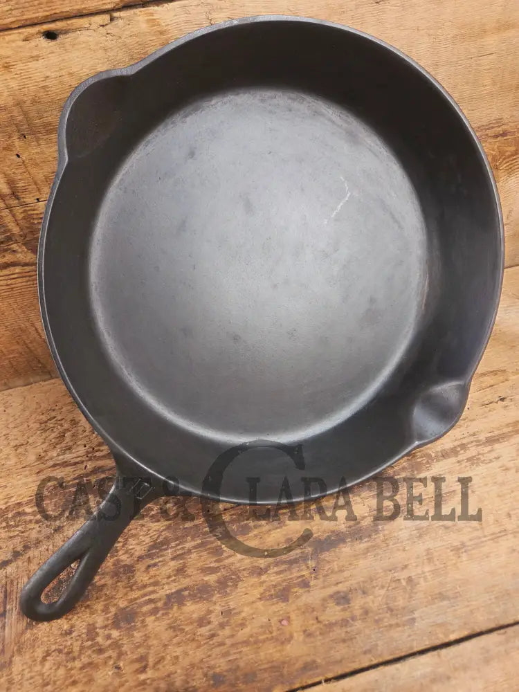 Hard to find BIG Skillet! 1920’s Griswold #10 Skillet with Large Block Logo 716 B Skillet