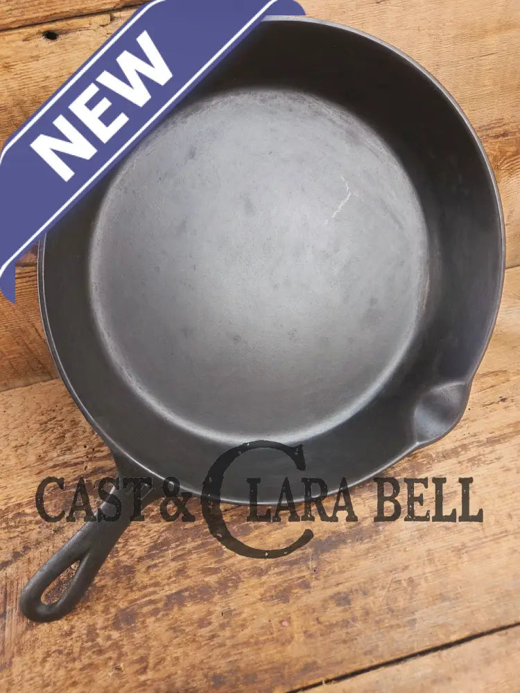 Hard to find BIG Skillet! 1920’s Griswold #10 Skillet with Large Block Logo 716 B Skillet