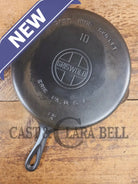 Hard to find BIG Skillet! 1930’s Griswold #10 Skillet with Large Block Logo Smooth Bottom 716 A - Skillet