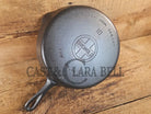 Hard to find BIG Skillet! 1930’s Griswold #10 Skillet with Large Block Logo Smooth Bottom 716 B - Skillet