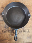 Hard to find BIG Skillet! 1930’s Griswold #10 Skillet with Large Block Logo Smooth Bottom 716 B - Skillet