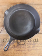Hard to find BIG Skillet! 1930’s Griswold #10 Skillet with Large Block Logo Smooth Bottom 716 A - Skillet
