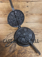 Hard to find check out the waffle pattern! 1920’s ’Keen Kutter’ by E.C. Simmons (Simmons hardware) #8 Waffle Iron with