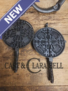 Hard to find check out the waffle pattern! 1920’s ’Keen Kutter’ by E.C. Simmons (Simmons hardware) #8 Waffle Iron with