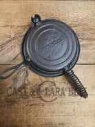 Hard to find check out the waffle pattern! 1920’s ’Keen Kutter’ by E.C. Simmons (Simmons hardware) #8 Waffle Iron with