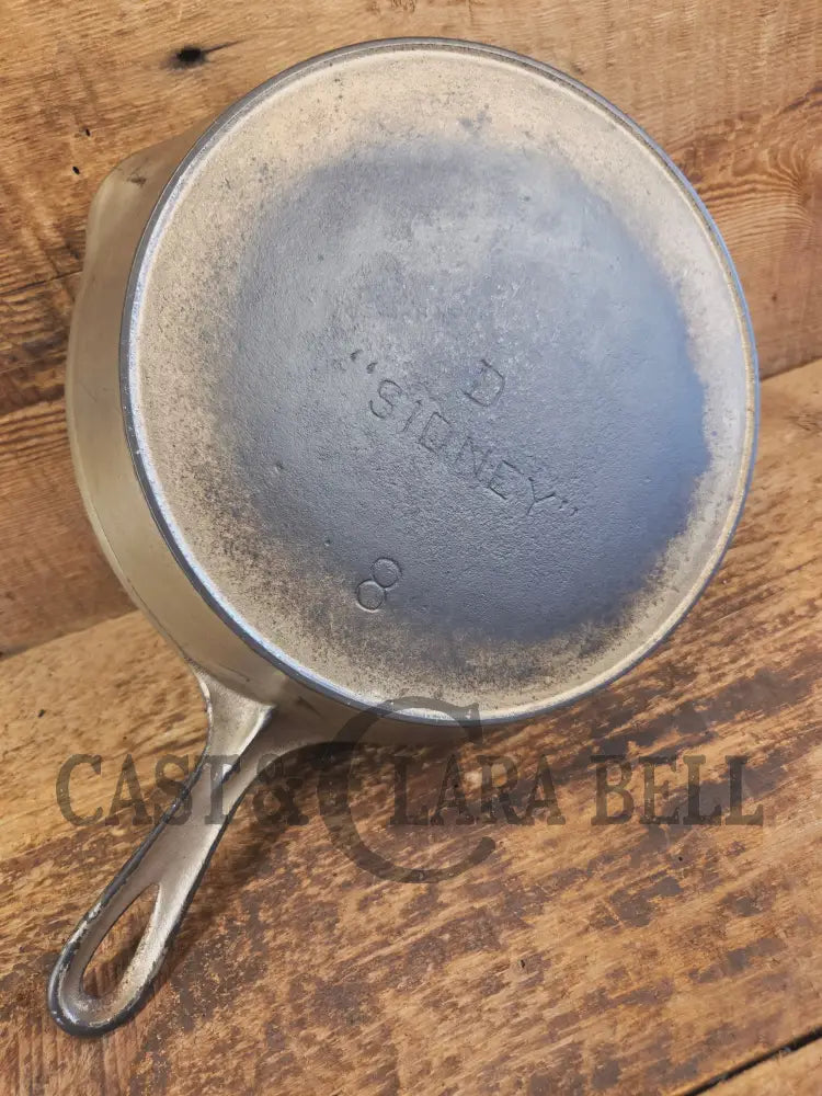Hard to Find 1910’s Era Wagner made SIDNEY Block Logo #8 Cast Iron Skillet - Skillet