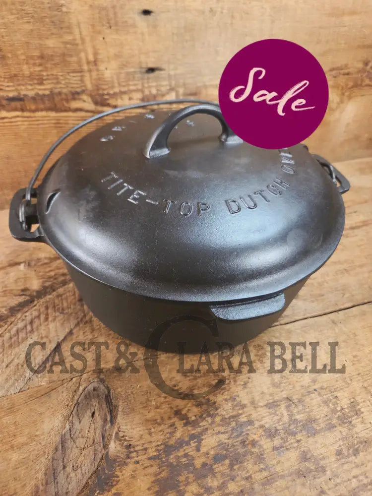Hard to find 1920’s Griswold #9 Dutch Oven w/ Slant Logo p/n 834 H and p/n 2552 A matching block lid Dutch Ovens