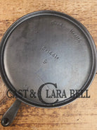 Hard to find! Griswold’s Good Health #9 Cast Iron Round Griddle 621. Fantastic for pizzas pancakes or bacon! Griddle