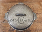 Hard to find 1930’s Hammered AND Duo-Chrome Finish Griswold No. 8 Hinged Dutch Oven w/ Small Logo 2058 - Dutch Ovens