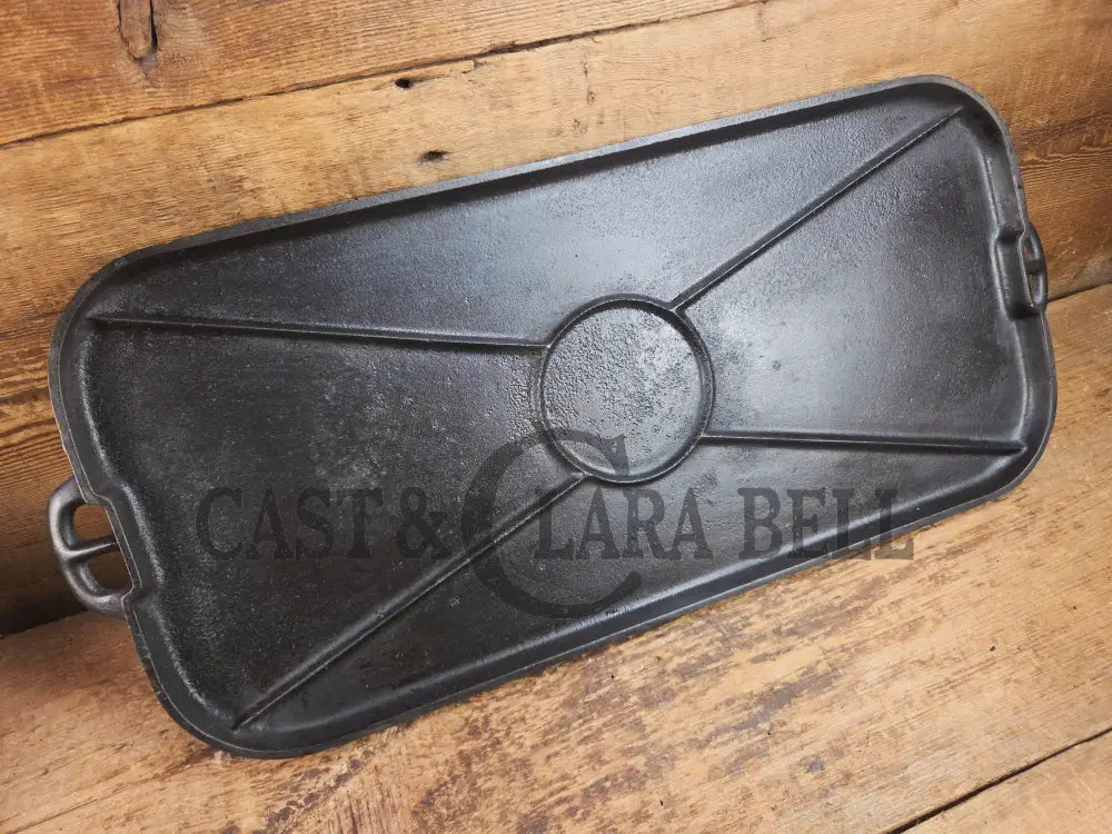Hard to Find hammered finish and priced to sell! 1930’s Era Wagner #9 Hammered Finish Long Griddle Griddle