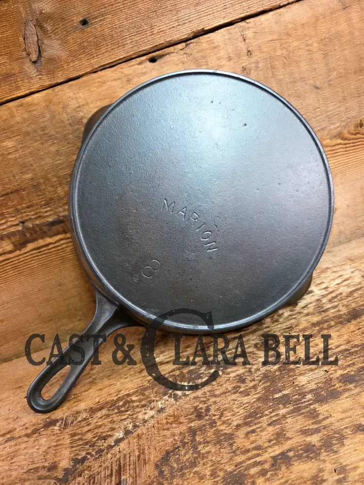 Hard to Find Hoosier favorite! ERIE ghost marked 1890-1910 Era Marion Cast Iron Skillet (Marion Indiana) Skillet