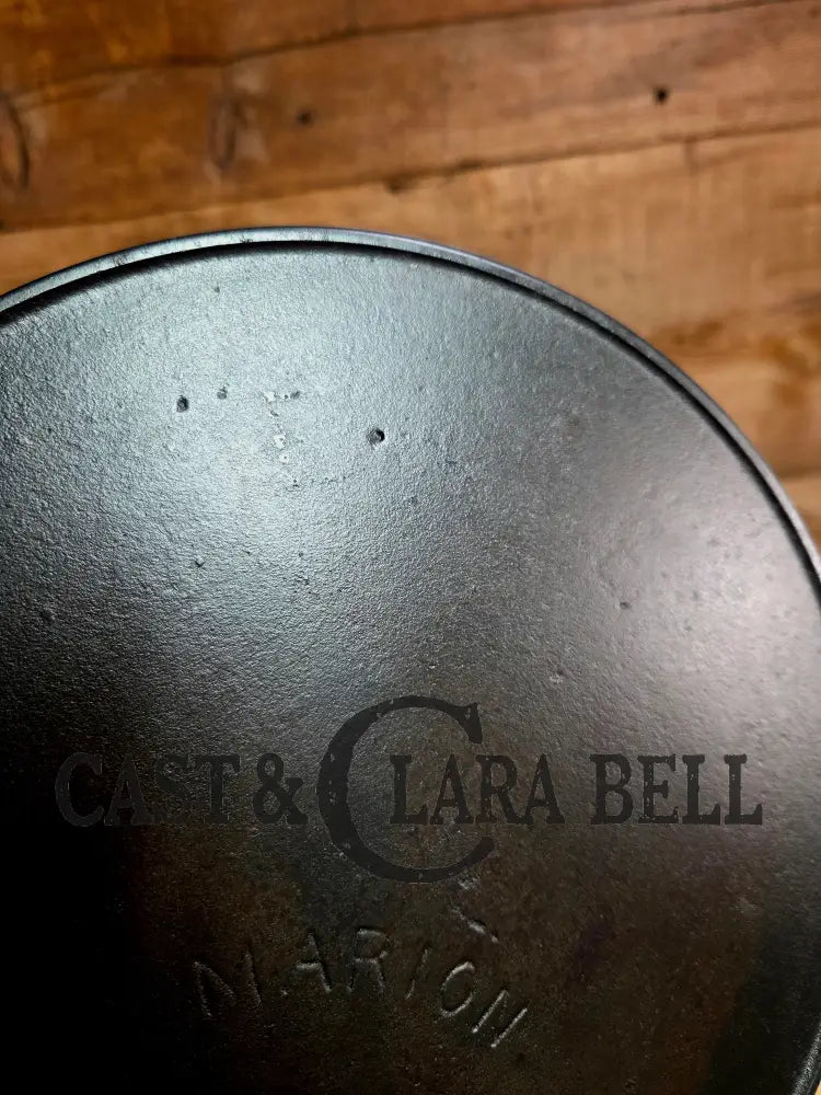 Hard to Find Hoosier favorite! ERIE ghost marked 1890-1910 Era Marion Cast Iron Skillet (Marion Indiana) Skillet