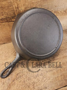 Hard to find in the Lodge Blob Series. 1930’s Lodge #6 Cast Iron Skillet with 3 Notch Heat Ring. Raised Blob makers
