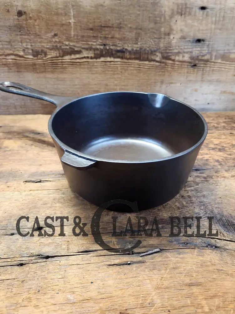 Hard To Find Lovely 1950’S Lodge 3 Quart Cast Iron ’Deep Fryer’ With Tab Assist! Skillet