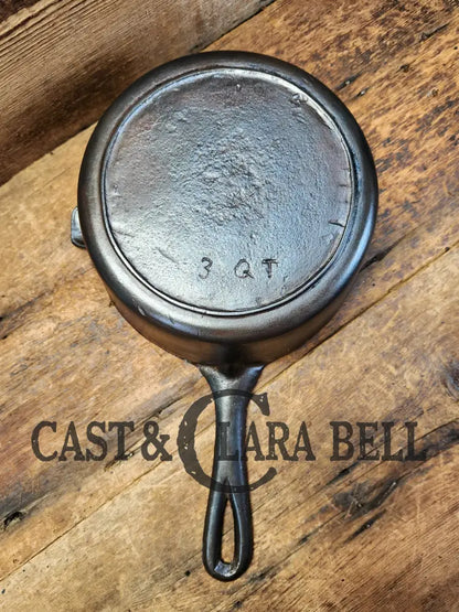 Hard To Find Lovely 1950’S Lodge 3 Quart Cast Iron ’Deep Fryer’ With Tab Assist! Skillet