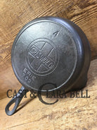 Hard to Find! Mint condition Griswold #4 Skillet (c. 1907-1912) with EPU and Large Slant Logo 702. Fully restored and