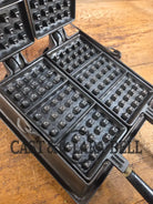 Hard to find showstopper! 1910’s Era Wagner Waffle Iron with matching bailed base. Don’t miss this one Waffle Iron