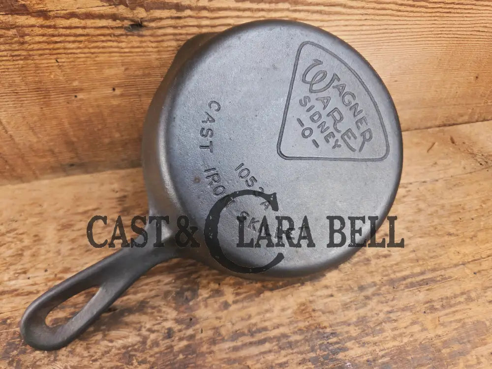 Hard to Find Wagner Sidney -O- #3 Skillet with ’Pie’ Logo and Smooth Bottom 1053 Skillet