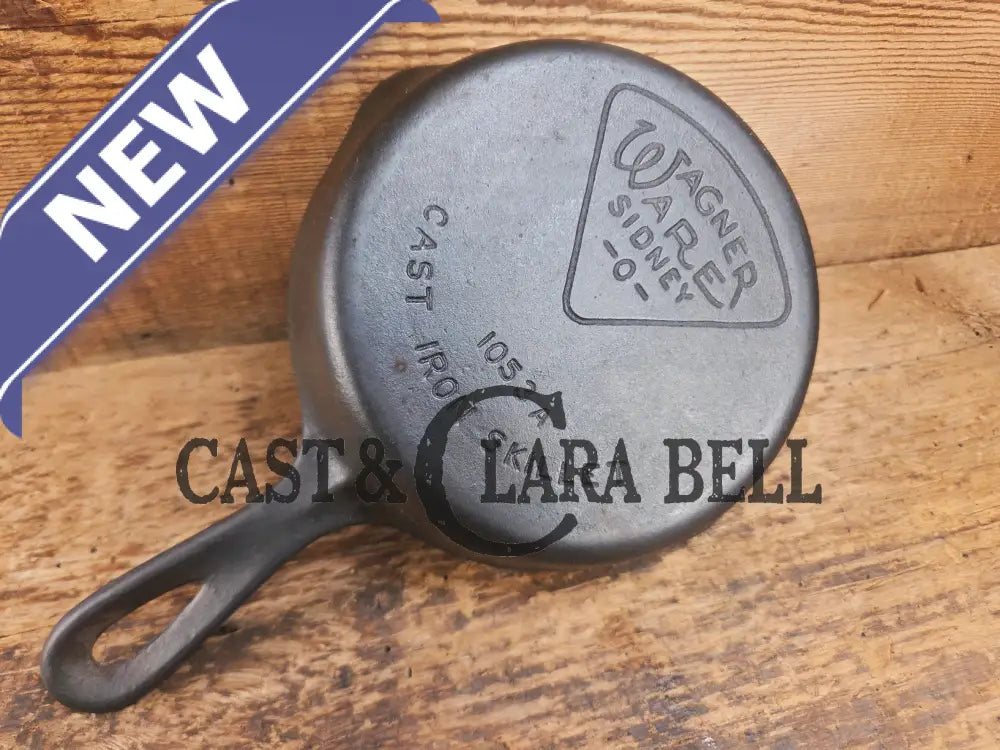 Hard to Find Wagner Sidney -O- #3 Skillet with ’Pie’ Logo and Smooth Bottom 1053 Skillet
