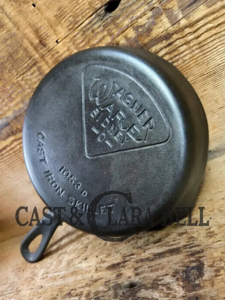 Hard to Find Wagner Sidney O #3 Skillet with ’Pie’ Logo and Smooth Bottom 1053 D Skillet