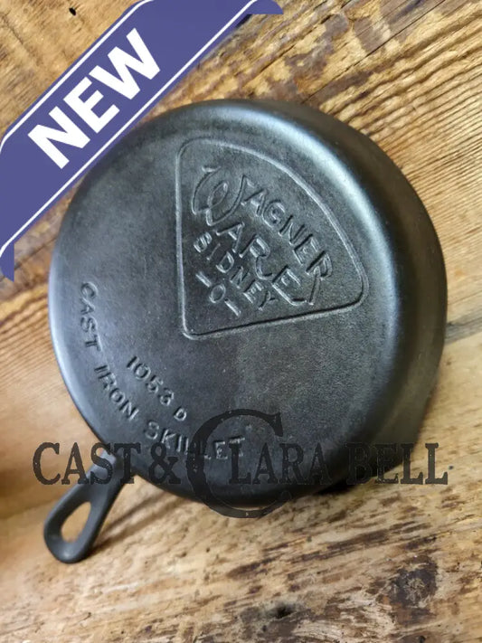 Hard to Find Wagner Sidney O #3 Skillet with ’Pie’ Logo and Smooth Bottom 1053 D Skillet