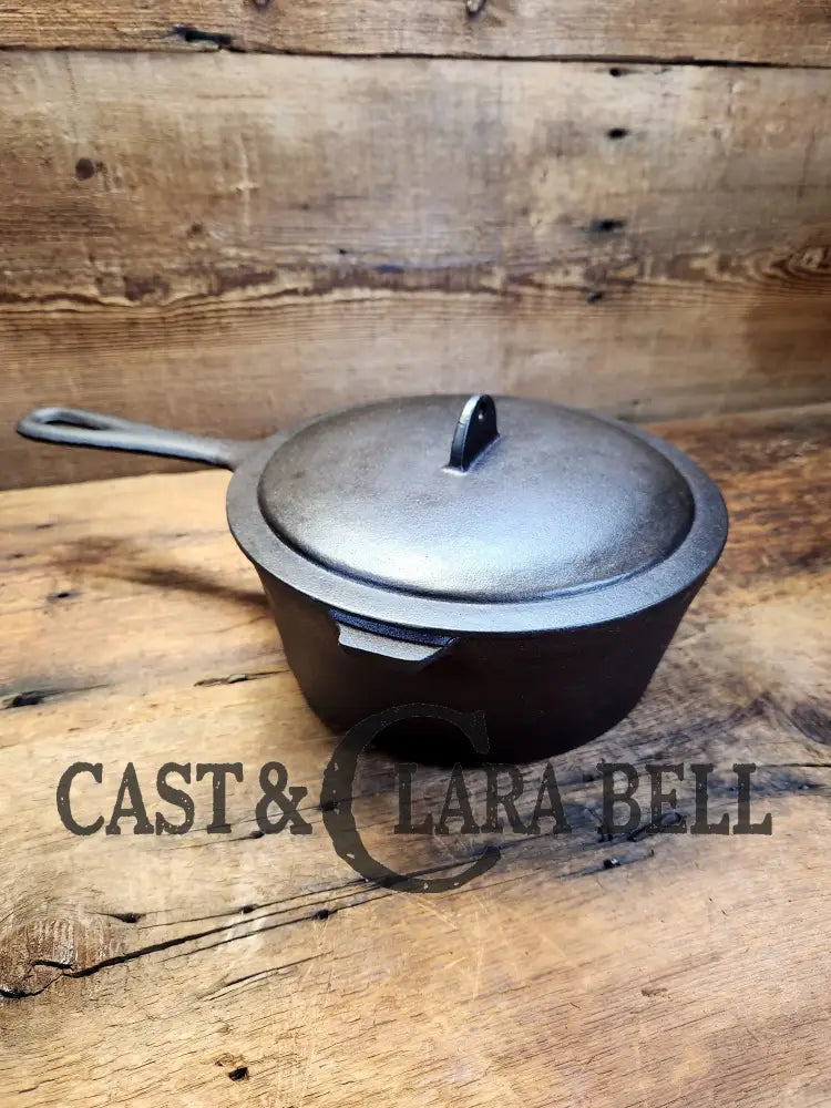 Harder To Find! #3 Birmingham Stove & Range 3 Quart Sauce Pan With Lid! Perfect Bean Pot For Your