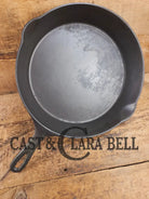 Harder to find big bacon skillet! Early 1900’s Wagner ’Arc Straight’ logo #10 Cast Iron Skillet Skillet