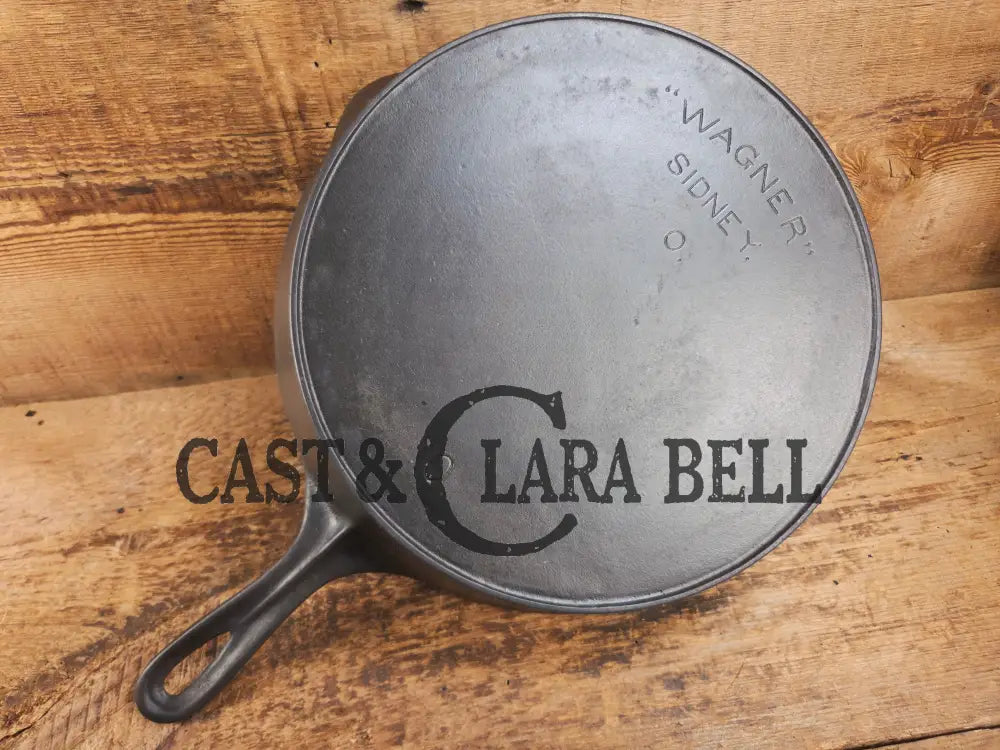 Harder to find big bacon skillet! Early 1900’s Wagner ’Arc Straight’ logo #10 Cast Iron Skillet Skillet