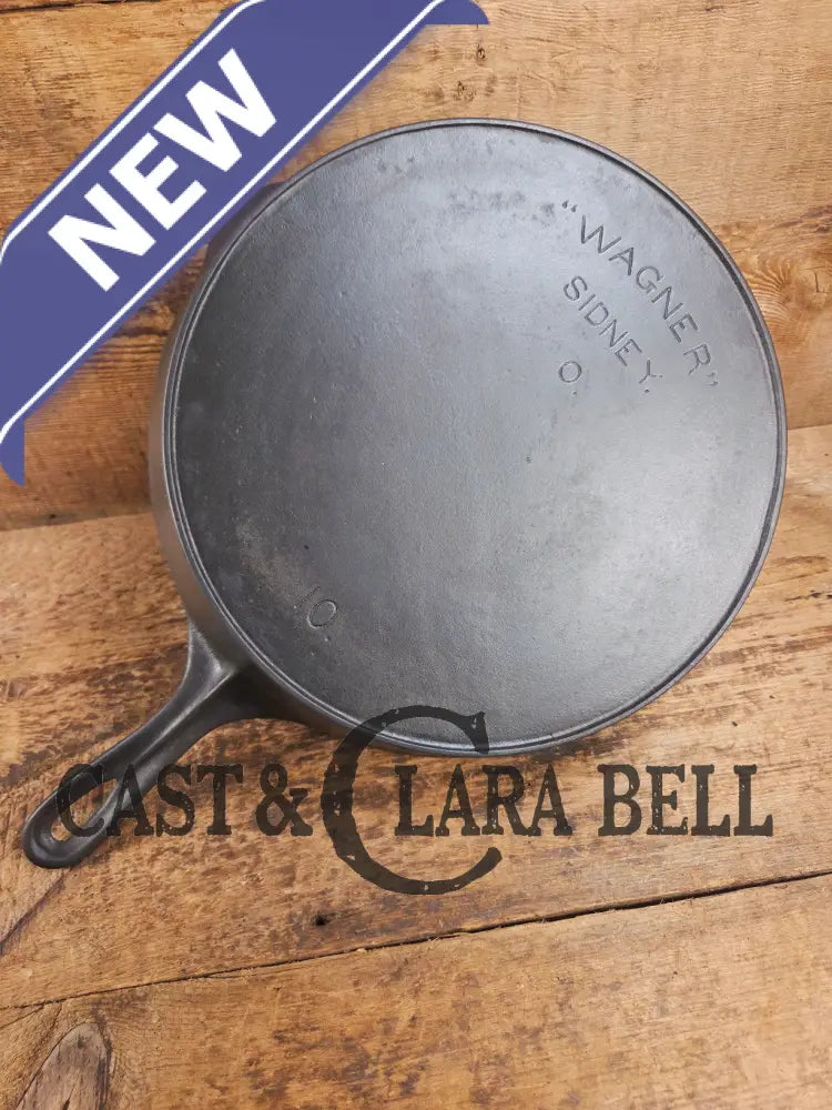 Harder to find big bacon skillet! Early 1900’s Wagner ’Arc Straight’ logo #10 Cast Iron Skillet Skillet