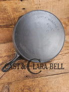 Harder to find big bacon skillet! Early 1900’s Wagner ’Arc Straight’ logo #10 Cast Iron Skillet Skillet