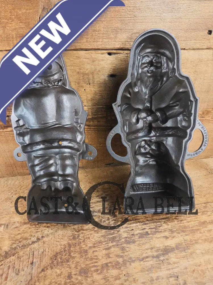 Ho Ho Hold the SHOW!! The Authentic #897/898 Griswold SANTA Cake Mold (Hello Kiddies!). Many copies are out there see