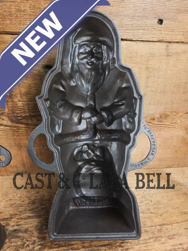 Ho Ho Hold the SHOW!! The Authentic #897/898 Griswold SANTA Cake Mold (Hello Kiddies!). Many copies are out there see