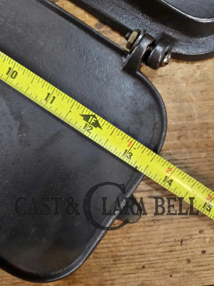 Hot Item!! Late 1800’s Fully Marked Canton square pancake flop griddle by Canton Griddle Co. Very unique gift idea!