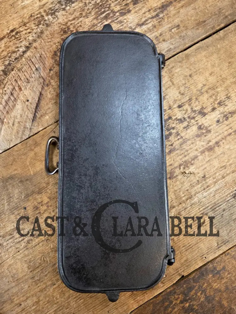 Hot Item!! Late 1800’s Fully Marked Canton square pancake flop griddle by Canton Griddle Co. Very unique gift idea!