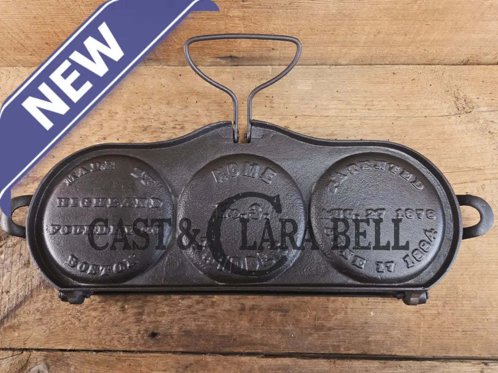 Hot Item!! Late 1800’s Fully Marked Highland Foundry Co pancake flop griddle. Very unique gift idea and new family