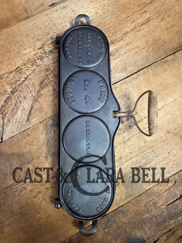 Hot Item!! Late 1800’s Fully Marked Highland Foundry Co pancake flop griddle. Very unique gift idea and new family